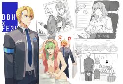 artist_request big_breasts byleth_(fire_emblem) byleth_(fire_emblem)_(female) crossover detroit:_become_human dimitri_alexandre_blaiddyd embarrassed fire_emblem fire_emblem:_three_houses kkomcce naked nintendo nude nude_female paper shocked source_request