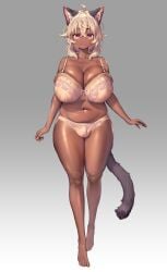 1futa animal_ears ass balls belly belly_button big_ass big_belly big_breasts big_hips big_thighs bra breasts bulge cat_ears cat_tail catgirl chubby clothed clothing curvy dark-skinned_futanari dickgirl feline_ears feline_tail flower_petals fluffy fluffy_tail futa_only futanari hips huge_breasts humanoid intersex kemonomimi large_ass large_breasts large_hips large_thighs lingerie long_fingernails looking_at_viewer mostly_nude navel panties penis penis_bulge penis_in_panties penis_in_underwear penis_under_clothes penis_under_panties pink_eyes pushup_bra ribbon short_hair simple_background skindentation smile smiling solo solo_dickgirl solo_futa standing tail tan_skin testicles thighs underwear venus_body voluptuous white_hair wide_hips wide_thighs yana_(nekoarashi)