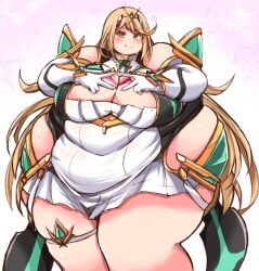 mythra from nintendo by kurocaze
