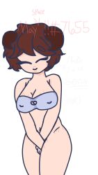 ^_^ bra chubby chubby_female fluffy_hair mcyt stretch_marks tubbo