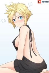 1girls ass breasts cloud_strife cloudette_strife female female_only final_fantasy final_fantasy_vii genderswap genderswap_(mtf) lips rudy_saki rule_63 solo tagme thighs virgin_killer_sweater