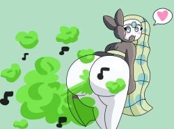 adorable big_butt brap brappycatty cute fart fart_fetish farting farting_at_viewer meloetta meloetta_(aria_form) pokemon yoshizilla