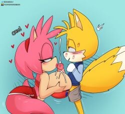 amy rose from sega by berkthejerk