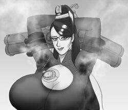 1girls armpits artist_request bayonetta bayonetta_(character) big_breasts breasts cleavage female female_only glasses gun handgun huge_breasts musk musky_armpit pistol smell smelly smelly_armpits solo solo_female steam steamy steamy_armpits steamy_breath sweat sweat_stain sweaty sweaty_armpits weapon