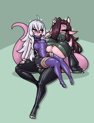 1futa 1girls 4_toes :3 absurd_res ahoge anthro balls big_breasts big_penis black_legwear blush bracelet breasts brown_hair bulge closed_eyes clothing cock_filled cock_sleeve crop_top_jacket dragon duo erection eyes_visible_through_hair feet female futanari genitals gynomorph gynomorph/female hair heart hi_res horn horns huge_breasts humanoid hypergamy intersex intersex/female jewelry kay_(limebreaker) larger_futanari leggings legwear limebreaker long_hair on_lap original pectoral_bulge penis penis_shaped_bulge pink_eyes pink_tail purple_clothing purple_legwear red_eyes rose_(limebreaker) silver_hair simple_background sitting sitting_on_lap sitting_on_penis size_difference smaller_female stomach_bulge thick_tail tight_clothing toes white_hair white_horns zipper