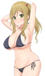 aged_up armpits bikini eniraka inuyama_aoi side-tie_panties tagme white_background yurucamp