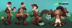 absurd_res anthro anus ass balls biped black_nose blue_pawpads brown_body brown_ears brown_fur brown_hair claws dipstick_tail erection eyebrows finger_claws foreskin front_view fur genitals glans glistening glistening_balls glistening_eyes glistening_genitalia glistening_nose glistening_pawpads glistening_penis hair half-erect hand_on_butt hand_on_hip hand_on_penis hi_res holding_object humanoid_genitalia humanoid_penis kneeling looking_aside looking_back male markings multiple_poses narrowed_eyes navel open_mouth open_smile orange_eyes oselotti paw_tuft pawpads paws penis perineum pose presenting presenting_balls presenting_hindquarters presenting_penis rear_view red_eyebrows red_tongue retracted_foreskin short_hair signature smile solo spotted_arms spotted_legs standing tail_markings tan_balls tan_body tan_ears tan_fur tan_penis tan_perineum three-quarter_view tongue tongue_out upside-down white_claws white_inner_ear