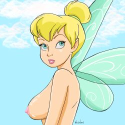 1girls big_breasts blonde_hair blue_hair breasts disney disney_channel disney_princess female female_only naked nipples nude nude_cartoons nude_female pawg peter_pan peter_pan_(disney) rule34draw tinker_bell tits_out