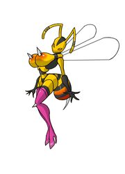 antennae anthro big_breasts female high_heels insect insect_wings lordstevie solo stinger tagme thin_waist wasp wings