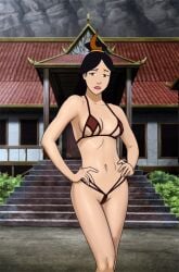 1girls anaxus arms_at_sides avatar_legends avatar_the_last_airbender bikini breasts female fire_nation lipstick mature_female milf nonbender outdoors outside revealing_clothes revealing_swimsuit solo solo_female standing swimsuit swimwear ursa_(avatar)