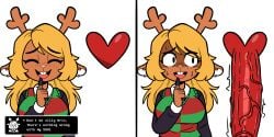 noelle holiday from deltarune by unepicroachy