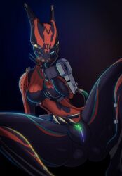 1girls female spacemaxmarine teasing_viewer valkyr_(warframe) warframe