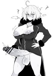 1futa balls bar_censor big_breasts big_penis blush blushing bottomless breasts busty censored censored_penis clothed clothing erect_nipples erection fat_cock fate/apocrypha fate/grand_order fate_(series) futa_only futanari hard_on huge_breasts huge_cock human jeanne_alter jeanne_d'arc_(fate) large_breasts larger_male light_skin masturbation mochiume9 mostly_clothed necklace nipple_slip nipples penis revealing_clothes short_hair solo standing thick_penis tomboy veiny_penis