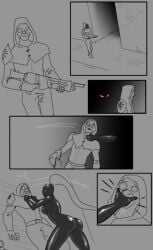 1boy 1girls callidus_assassin chaos_(warhammer) chaos_cultist comic comic_page female femdom imperium_of_man latex officio_assassinorum spacemaxmarine straight warhammer_(franchise) warhammer_40k