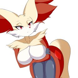 big_breasts breasts delphox dreit7274 female pokemon thick_thighs wide_hips