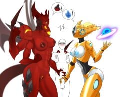 demon demon_girl diablo diablo_(character) diablo_3 drone female heroes_of_the_storm nipples penis probe probe_(starcraft) probius robot robot_girl spacemaxmarine starcraft starcraft_2