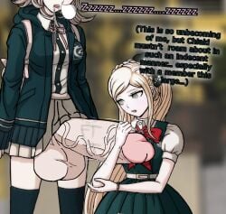 1futa 1girls areolae balls big_balls big_penis blonde_hair bottomless breasts clothed clothing cum cumshot danganronpa danganronpa_2:_goodbye_despair dialogue duo ejaculation english_text erection female fully_clothed futa_on_female futanari handjob huge_cock huge_penis human light-skinned_female light-skinned_futanari light_skin long_hair mostly_clothed nanami_chiaki nipples orgasm pale-skinned_female pale-skinned_futanari penis penis_out self_upload size_talk sleep_walking sleeping sonia_nevermind sprite_edit standing testicles_clench text throbbing_balls uncensored veiny_penis why-am-ihere