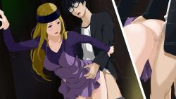 akira_kurusu chihaya_mifune clothed_sex cottage mifune_chihaya persona persona_5 persona_5_royal ren_amamiya tagme vaginal_penetration vaginal_sex