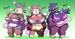 animal_crossing apron apron_only ass_expansion bimbofication breast_expansion huge_breasts hypnosis identity_death labelle_able mabel_able mind_break mind_control original_character prinnydood sable_able transformation