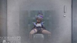 1girls 3d animated bathroom blush clothed eyewear_on_head female_only fingering freckles honkai:_star_rail honkai_(series) masturbation moaning silver_wolf_(honkai:_star_rail) sodeno19 solo tagme video white_hair