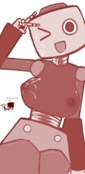 1girls big_breasts big_thighs cum_on_breasts cum_on_face female genderswap_(mtf) mechanical rule_63 servbot