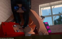 1futa 1futa1girl 1girls 3d ahe_gao bedroom breasts caithlyn_(morirosemc) erect_nipples erect_penis futa_on_female glasses horny_futa human_female human_futa humanoid_penis mine-imator minecraft mori_rose_(morirosemc) morirosemc multicolored_eyes nude_female nude_futanari open_mouth red_hair stockings tongue_out vaginal_penetration