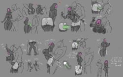 1boy 1girls bodysuit comic cum_inside female lowres mass_effect quarian spacemaxmarine turian