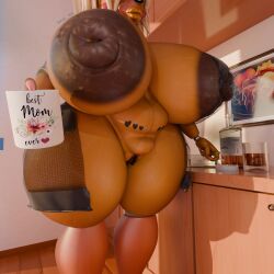 3d 3d_(artwork) absurd_res adri164 animatronic areola avian beak big_areola big_breasts big_nipples bird breasts chicken colored_nails female five_nights_at_freddy's five_nights_at_freddy's_2 galliform gallus_(genus) gilf_toy_chica gold_lipstick hi_res huge_breasts lipstick long_nails machine makeup mature_female nails navel nipples overweight overweight_female phasianid pink_nails plump_lips robot scottgames smile solo thick_thighs toy_chica_(fnaf) wide_hips yellow_body