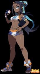 black_background nessa_(pokemon) official_style pokemon pokemon_ss projectwetroid tagme