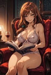 1girls ai_generated genshin_impact lisa_(genshin_impact) tagme