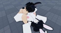 1boy 1girls 3d animated areola ass baseplate big_penis blushing breasts bunny cum deep_penetration eyes large_breasts looking_pleasured missionary_position naked nipples no_sound nude_female nude_male on_floor penis pleasure_face pleasured pussy roblox robloxian sex source_request thighs tight_pussy troaitltlt troy_le_bunni troybunni vaginal_penetration video wet_penis white_eyes