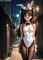 1girls 2d ai_generated areolae armpit bare_arms bare_legs bare_shoulders belly big_breasts black_hair brown_hair bunny_ears bunny_girl bunnysuit chest cleavage curvy curvy_figure cute cute_face detailed eyelashes eyeshadow fate/grand_order fate/stay_night fate_(series) female female_only fit fit_female focus hair hair_highlights high_quality legs light-skinned_female light_skin lips lipstick makeup mascara medium_breasts nero100 pale-skinned_female pale_skin perky_breasts playboy_bunny posing seductive seductive_look sexy_pose skinny skinny_female stable_diffusion tagme teen teen_girl teenage teenage_female teenage_girl thighs thin_waist tohsaka_rin twintails