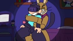 anal anal_sex animated animatronic bulge bulge_through_clothing chesterde chesterde_(oc) commission commissioner_upload five_nights_at_freddy's five_nights_at_freddy's:_help_wanted gay gay_anal gay_sex glitchtrap male male/male male_penetrating musi_cassie sex sound sound_edit tagme video