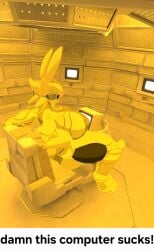 alien_(franchise) big_ass caption helldivers_2 huge_breasts illuminate_(helldivers) semi_nude vrchat vrchat_avatar