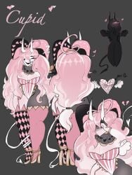 angel_wings bikini clown demon demon_horns female female_only jester jester_hat oc the_freak_circus thick thick_thighs wip