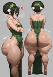 1girl 1girls ai_generated ass avatar_the_last_airbender barefoot big_ass big_butt black_hair blind bottom_heavy brat bubble_ass bubble_butt cellulite curvaceous curvy curvy_figure dat_ass dumptruck_ass dumptruck_butt fat_ass feet female hips musk musk_clouds oiled oiled_skin pawg pawg_build perfect_ass sexy sexy_ass sexy_body sexy_female short_hair slutty_dress small_breasts sweat taiga20 thicc thicc_ass thicc_thighs thick thick_ass thick_thighs toph_bei_fong voluptuous voluptuous_female wet wide_ass