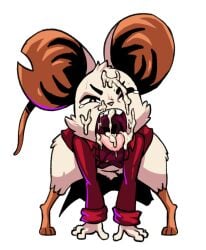 1girls algob4v anthro cum cum_in_mouth cum_on_face cum_on_tongue face_focus female front_view furry furry_female mina_(mina_the_hollower) mina_the_hollower open_mouth rodent solo tagme tongue_out yacht_club_games