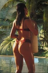 007_first_light 3d ass female female_focus game_screenshot james_bond_(series) screencap swimsuit theresa_lorca wet_body wet_skin