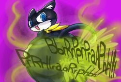 1boy 2d alternate_version_at_source alternate_version_available anthro anthro_only ass ass_bigger_than_head ass_focus atlus back_to_viewer backsack balls ballsack bandana belt big_ass big_balls black_body black_fur blue_eyes cat cat_boy dipstick_tail fart fart_cloud fart_fetish fart_focus farting farting_at_viewer fat_ass fat_hips fat_thighs felid feline felis furry furry_male furry_only genitals huge_ass huge_thighs kirbyoblue1 long_tail looking_back looking_back_at_ass looking_back_at_self male male_fart male_only mask morgana_(persona) no_sex nonhuman onomatopoeia persona persona_5 shin_megami_tensei simple_background solo solo_male tail text thick_thighs thighs twitter_link wide_hips
