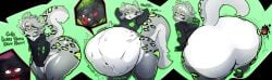 absorption_vore ass_bigger_than_head ass_expansion ass_focus cat_ears cat_tail digestion dumptruck_ass fatal_vore horny huge_ass huge_butt shujidagod struggling_prey vore weight_gain