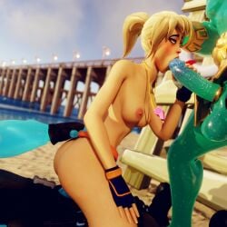 3d beach blender double_penetration fellatio fortnite fortnite:_battle_royale looking_up nude_female poseidon_(fortnite) rippley_(fortnite) self_upload slurp_(fortnite) spit tide_strider_(fortnite) torrunce vaginal_penetration