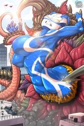 breasts female janus_jammy tentacles ultraman_(franchise)