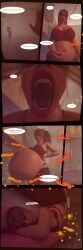 1girls 3d diskdata female female_only female_pred implied_vore oral_vore rendered tagme vore vore_belly