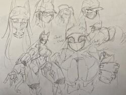 1boy 1boy1girl 1girls ass ass_focus ass_up clanker clanking fat_ass female female_focus female_only heart heart-shaped_pupils human human_on_robot jet_(jetngs) jetngs looking_at_viewer mavrix original_character paizuri robot robot_girl robot_on_human robot_sex rough_sketch sex_with_robot shaking shaking_ass sketch thick thick_ass thick_thighs thighhighs traditional_media_(artwork)