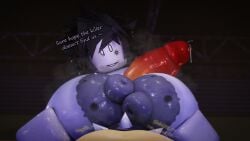 1boy 1girls anon character_request forsaken_(roblox) huge_breasts huge_cock paizuri roblox tagme