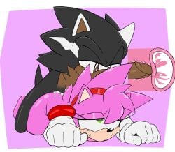 1boy 1boy1girl 1girl alternate_version_available amy_rose amy_rose_(fleetway) anthro anthro_on_anthro bangs black_fur brown_eyes cum cum_inside doggy_style ears_up fan_character female fleetway_comics gloves green_eyes hedgehog hi_res icydirtball keiph_(b.a._demon) keiph_the_tenrec male male_penetrating_female naked_female neked oc penis pink_fur red_headband sex sonic_(series) sonic_the_comic sonic_the_hedgehog_(series) sweat sweating tail variant white_stripes xray_view