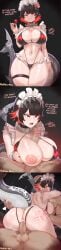 1boy 1girls aestheticc-meme bikini comic ellen_joe maid paizuri sex shark_tail tail zenless_zone_zero