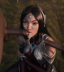 cock_against_cheek cum cum_on_face dark-skinned_male dark_skin facial forced humiliated humiliation interracial irelia_xan kizuru league_of_legends multiple_boys multiple_males pale-skinned_female pale_skin penis_on_face