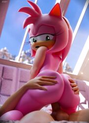 2026 3d_(artwork) accessory akkonsfw amy_rose anthro arched_back ass_up bangs bedroom_eyes big_butt butt butt_grab cowgirl_position day digital_media_(artwork) duo eulipotyphlan female from_front_position furniture green_eyes hair_accessory hairband hand_on_butt hedgehog hi_res human human_on_anthro interspecies light-skinned_human light-skinned_male light_body light_skin long_lashes looking_at_viewer male male/female mammal narrowed_eyes nude on_bottom on_top penetration pink_body raised_tail seductive sega sex shoulders_up sofa sonic_the_hedgehog_(series) tail thick_thighs vaginal vaginal_penetration window