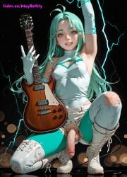 1boy ai_generated ass balls femboy lucky_cyan_(to_be_hero_x) otoko_no_ko penis trap yaoi